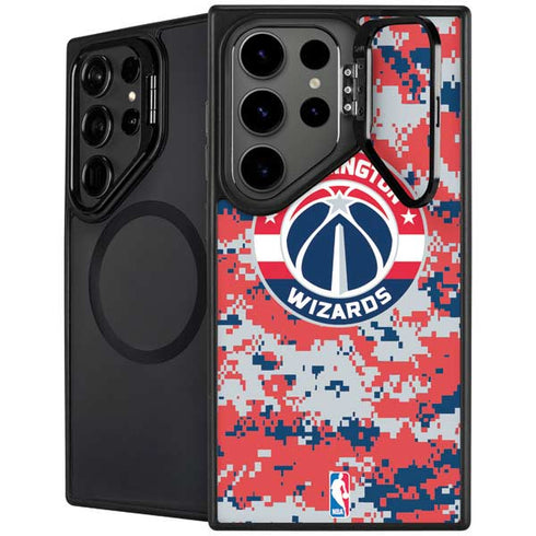 NBA Washington Wizards Camo Digi Galaxy S25 Ultra Kickstand Case